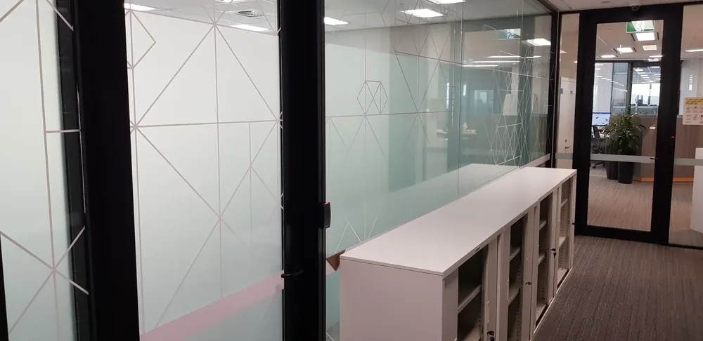HSBC - Frosted Films & Printed Wall Designs project by Design Tints, Auckland