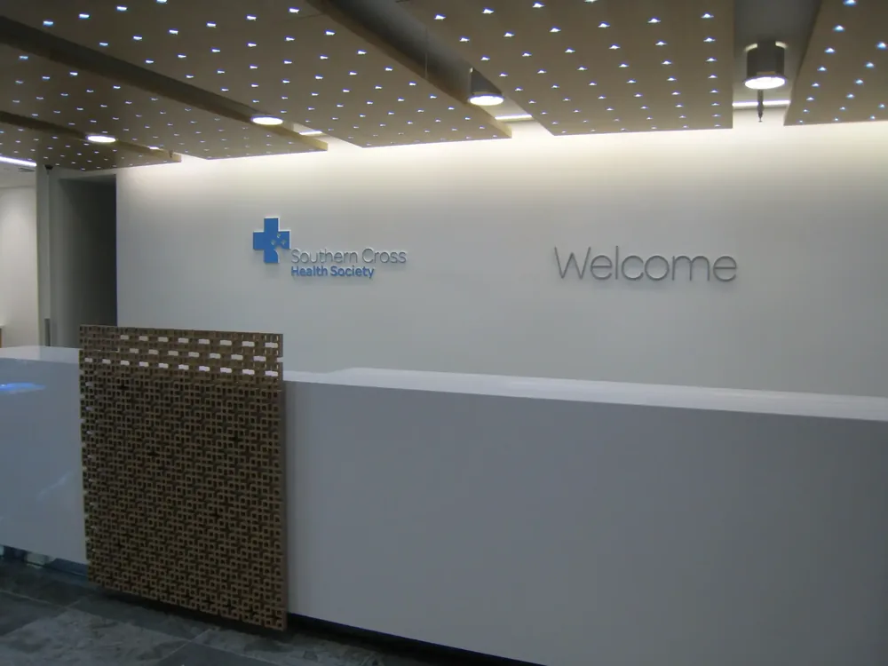 Southern Cross Reception Signage1 - Graphics & Signage project by Design Tints, Auckland